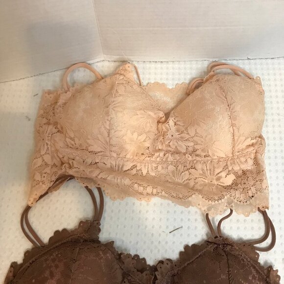 3 PAIR WOMENS LACED WOMENS BRAS SIZE XL NEW - Picture 5 of 9